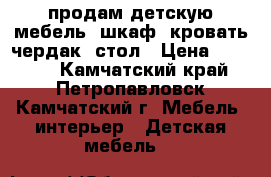 продам детскую мебель: шкаф, кровать-чердак, стол › Цена ­ 13 000 - Камчатский край, Петропавловск-Камчатский г. Мебель, интерьер » Детская мебель   